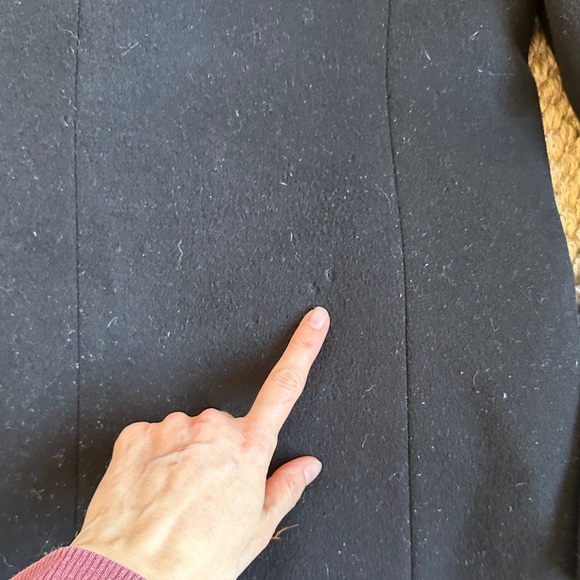 J. Crew Black Vintage 100% Wool Coat - Picture 11 of 14